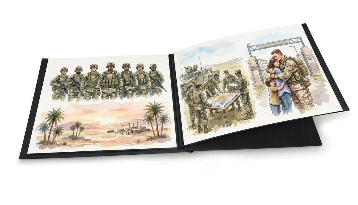 אלבום הדבקה כריכה קשה + 12 הדפסות 15 על 20 סֶנְטִימֶטֶר (לרוחב) - אלבום תמונות מודפס