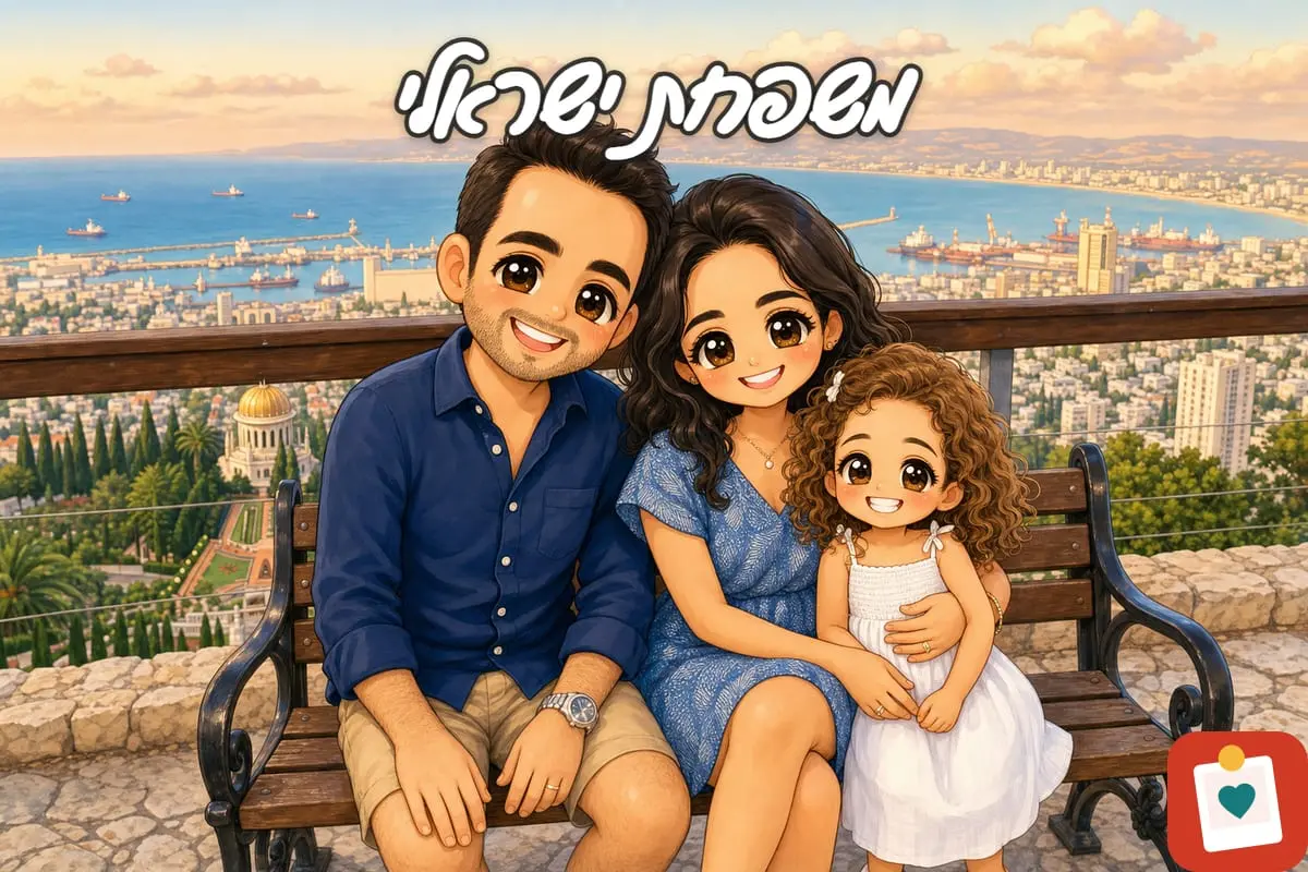 שלט מאויר לבית על מגנט 15 על 20 סֶנְטִימֶטֶר - איור אישי שנוצר מתמונה, מודפס על מוצר