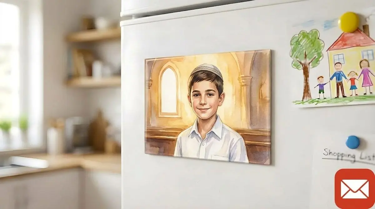 מגנט תמונה 10 על 15 סֶנְטִימֶטֶר - מגנט מתמונה אישית למקרר