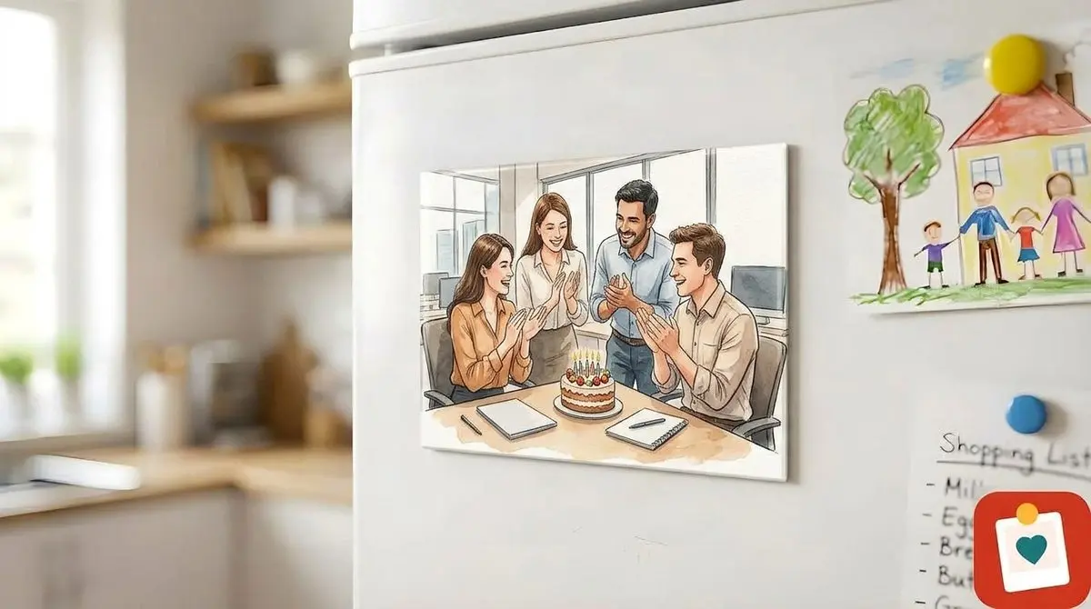 מגנט תמונה 10 על 15 סֶנְטִימֶטֶר - מגנט מתמונה אישית למקרר