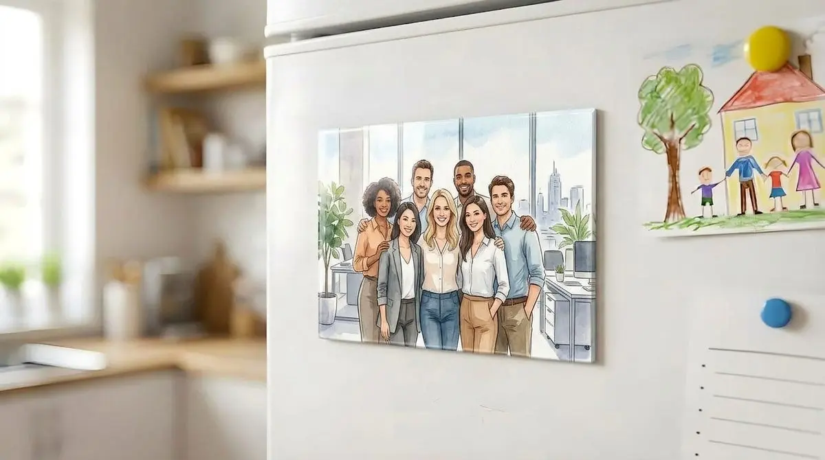 מגנט תמונה 10 על 15 סֶנְטִימֶטֶר - מגנט מתמונה אישית למקרר