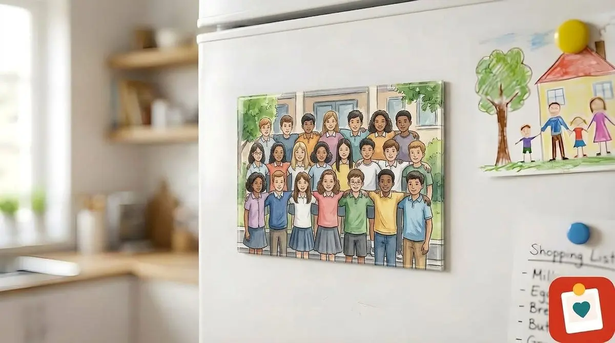 מגנט תמונה 10 על 15 סֶנְטִימֶטֶר - מגנט מתמונה אישית למקרר