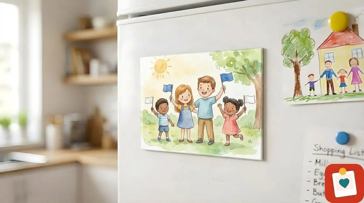 מגנט תמונה 10 על 15 סֶנְטִימֶטֶר - מגנט מתמונה אישית למקרר