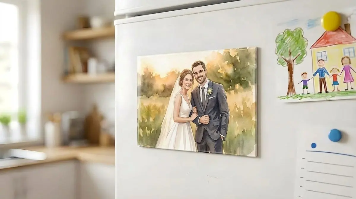 מגנט תמונה 10 על 15 סֶנְטִימֶטֶר - מגנט מתמונה אישית למקרר