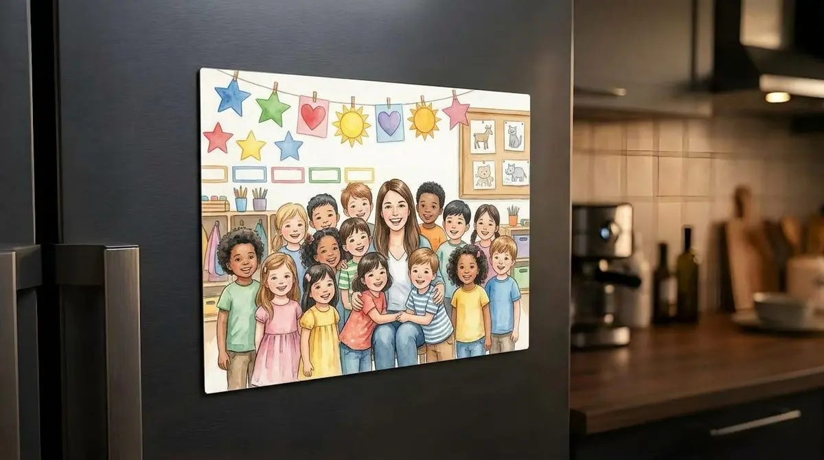 מגנט תמונה 15 על 20 סֶנְטִימֶטֶר - מגנט מתמונה אישית למקרר