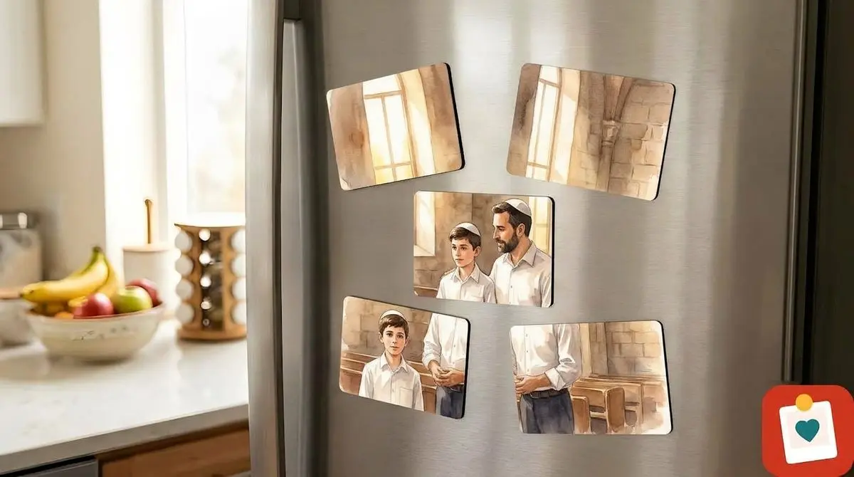 מגנט תמונה 7.5 על 10 סֶנְטִימֶטֶר - מגנט מתמונה אישית למקרר