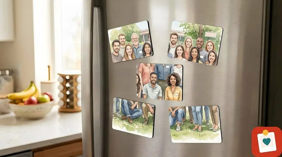 מגנט תמונה 7.5 על 10 סֶנְטִימֶטֶר - מגנט מתמונה אישית למקרר