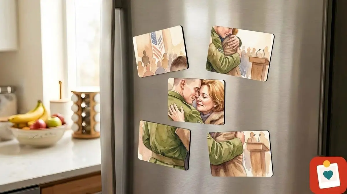 מגנט תמונה 7.5 על 10 סֶנְטִימֶטֶר - מגנט מתמונה אישית למקרר