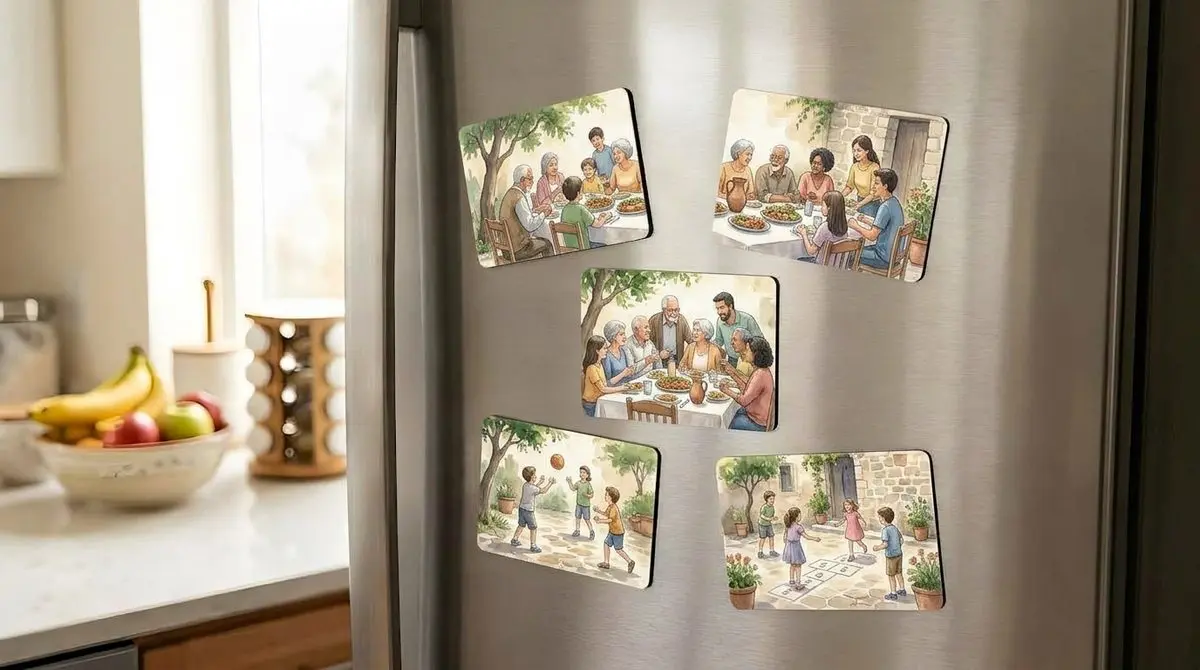 מגנט תמונה 7.5 על 10 סֶנְטִימֶטֶר - מגנט מתמונה אישית למקרר