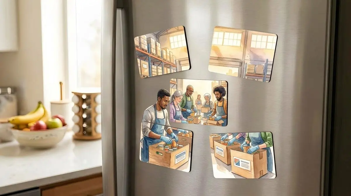 מגנט תמונה 7.5 על 10 סֶנְטִימֶטֶר - מגנט מתמונה אישית למקרר