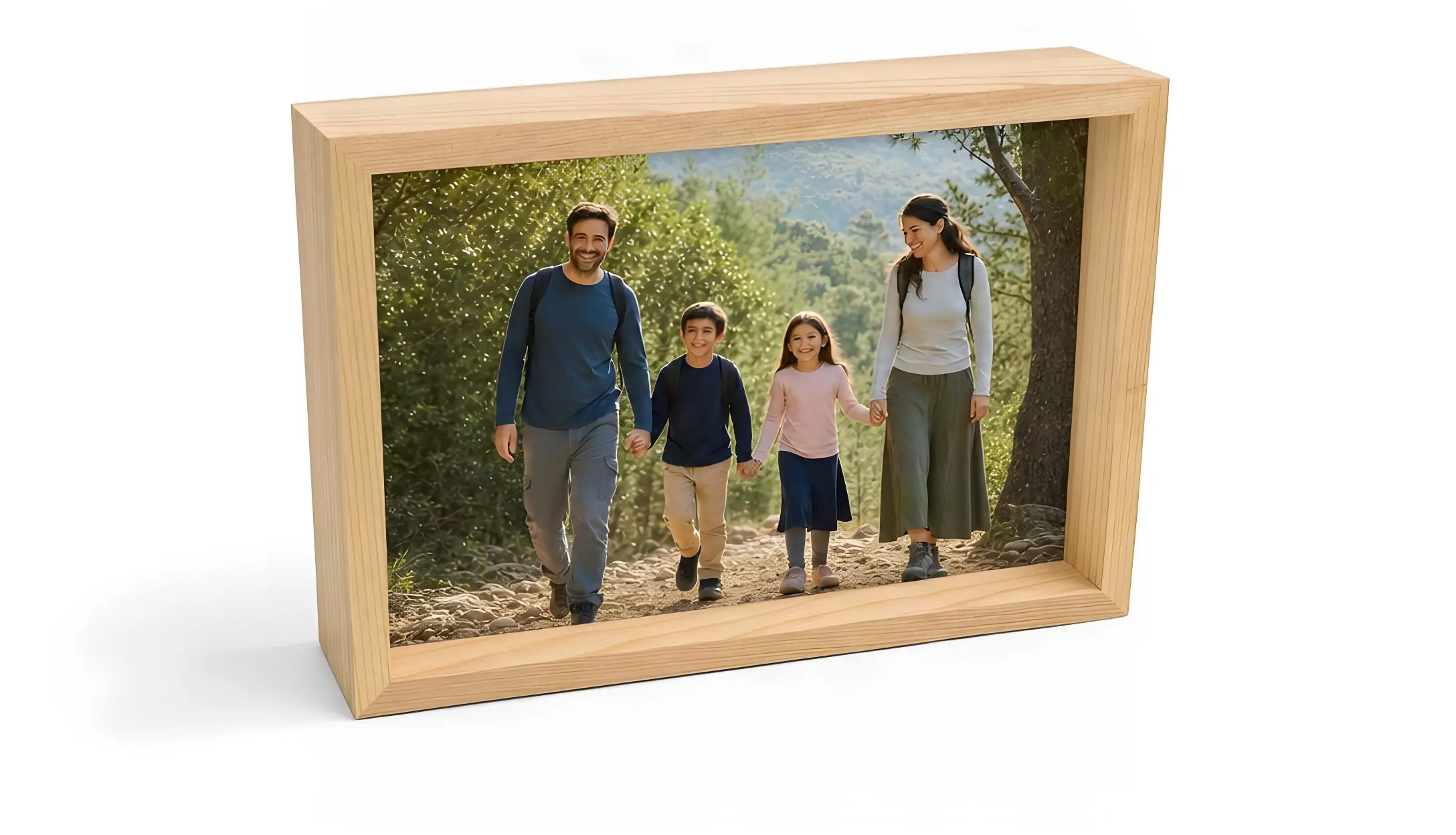 מסגרת עץ פרספקס 10 על 15 סֶנְטִימֶטֶר - תמונה מודפסת במסגרת לעמידה על מדף