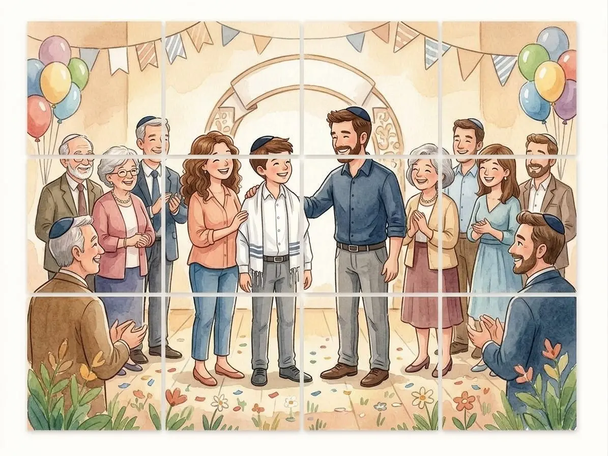 פאזל מגנט מהתמונה שלכם, 20 על 15 סֶנְטִימֶטֶר, 12 חלקים - מגנט מתמונה אישית למקרר
