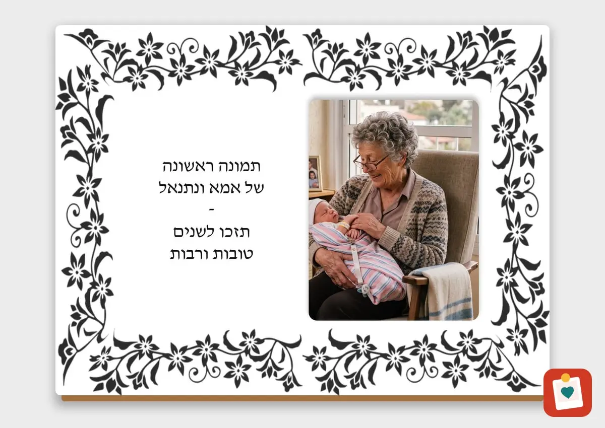 בלוק עץ עם ברכה 20 על 15 סֶנְטִימֶטֶר - הדפסת תמונה על בלוק עץ